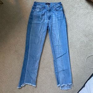 High Waisted Cropped Jeans